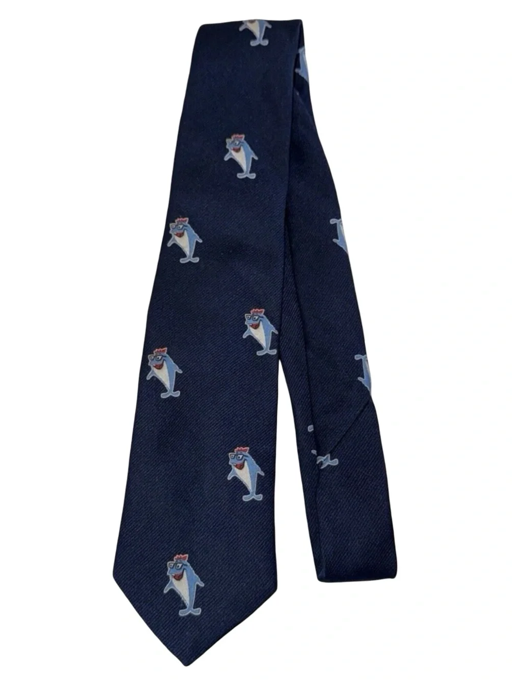 1976 Star-Kist CHARLIE THE TUNA Fish Neck Tie Advertising Switzerland Vintage